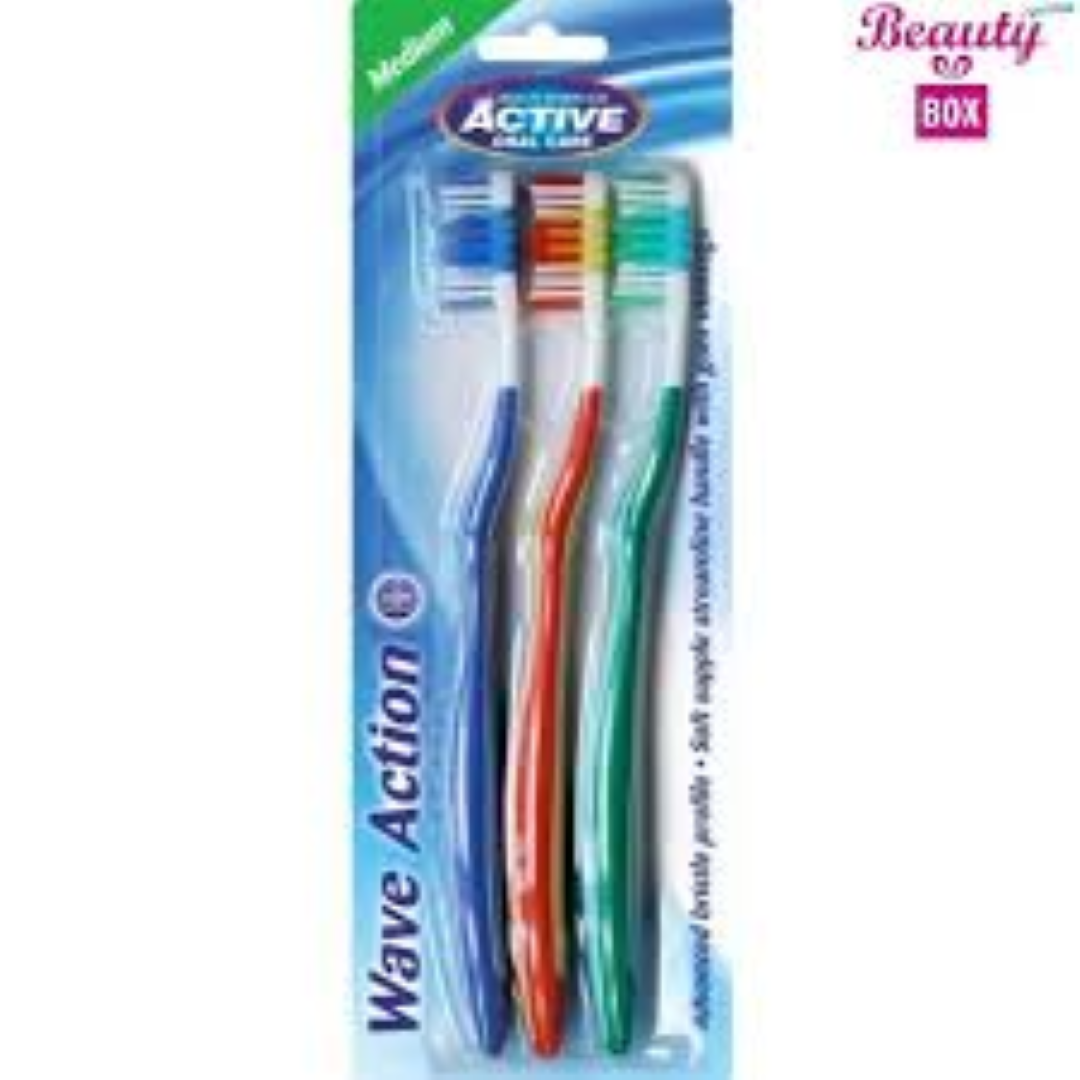 ACTIVE WAVE ACTION TOOTHBRUSH 3PACK 